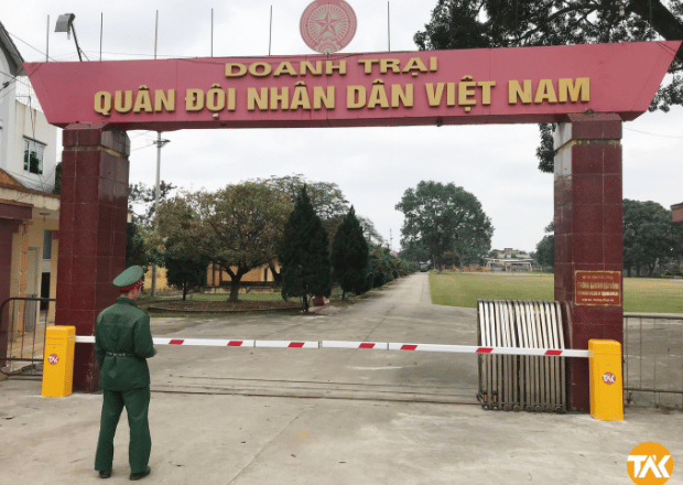 quan doi nhan dan Viet Nam4 Lắp đặt Barie tự động tại trường quân sự Toàn An Khánh
