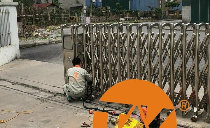 sua chua cong tai ha noi Dịch vụ sửa chữa cổng xếp tại Hà Nội Toàn An Khánh